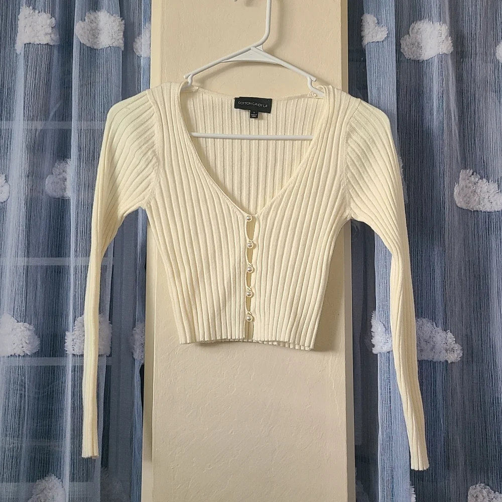 Cotton Candy LA Pearl Cardigan - Picture 1 of 6